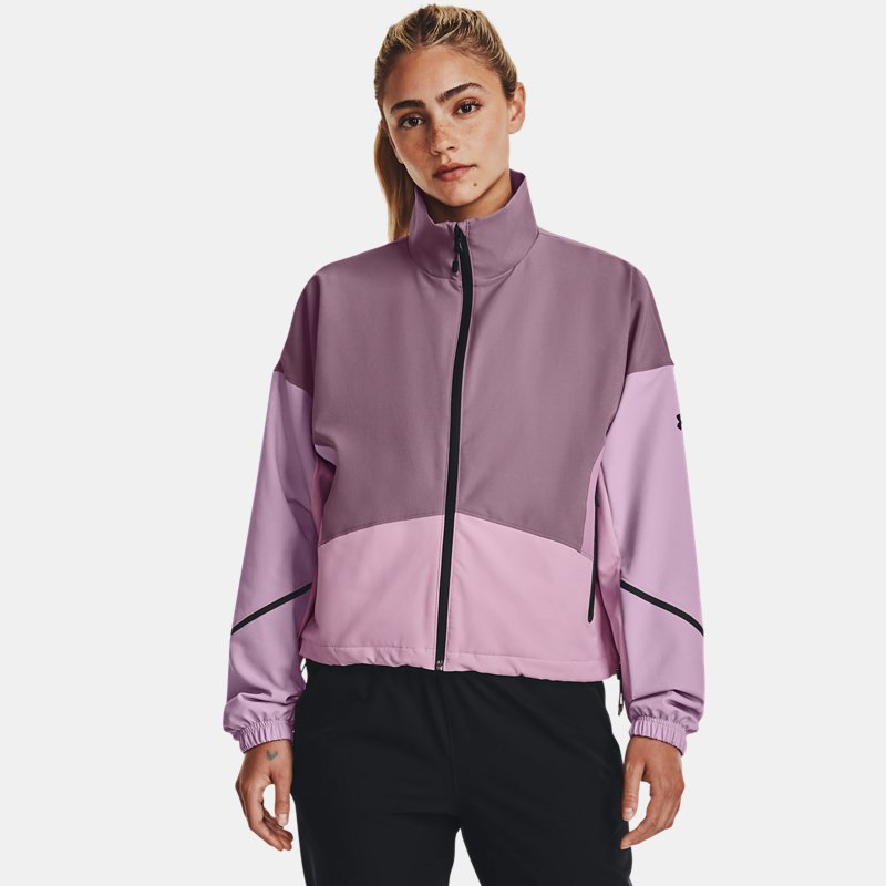 Chaqueta Under Armour Unstoppable para mujer Misty Morado / Fresh Orchid / Negro XL
